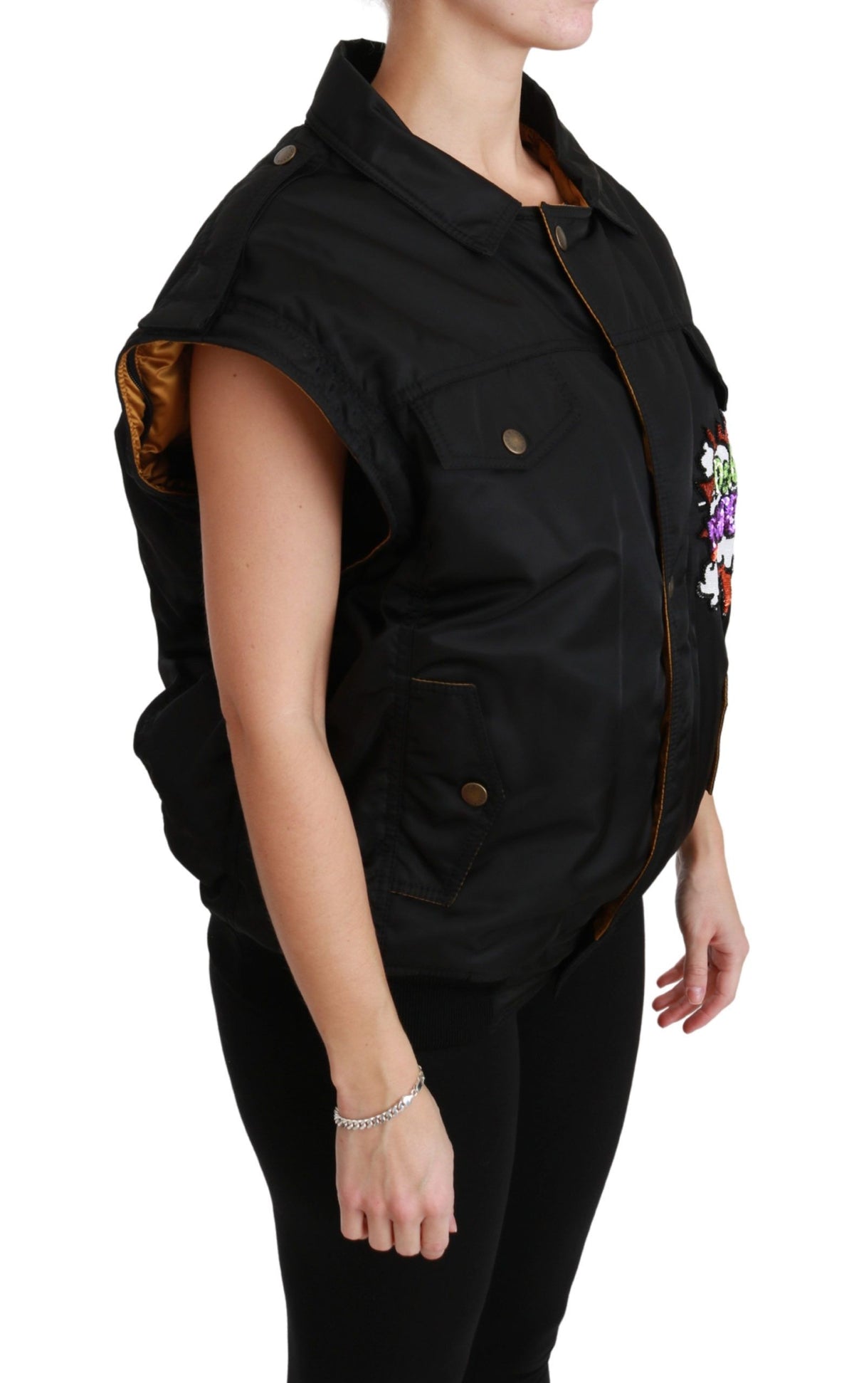 Dolce & Gabbana bombers for women in black, product view 6