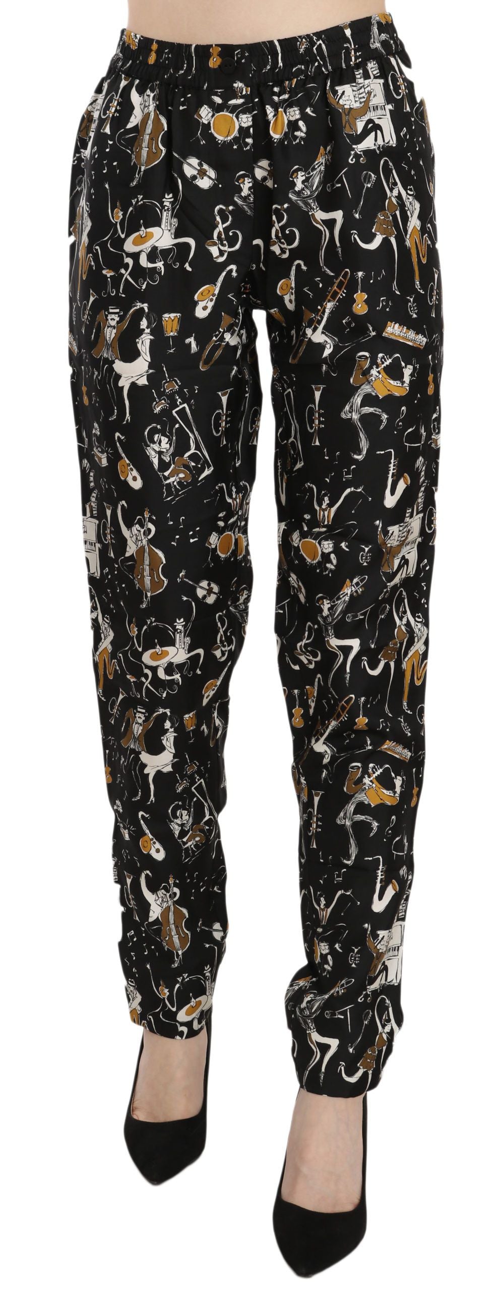 Dolce & Gabbana casual pants for women in black, product view 1