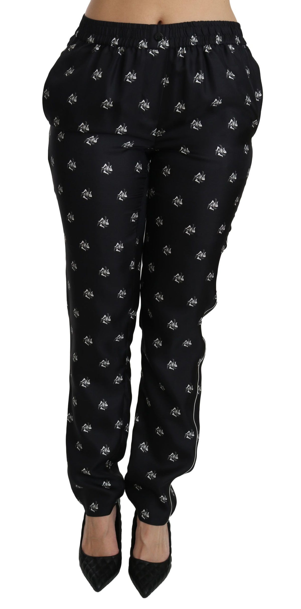 Dolce & Gabbana casual pants for women in black, product view 1