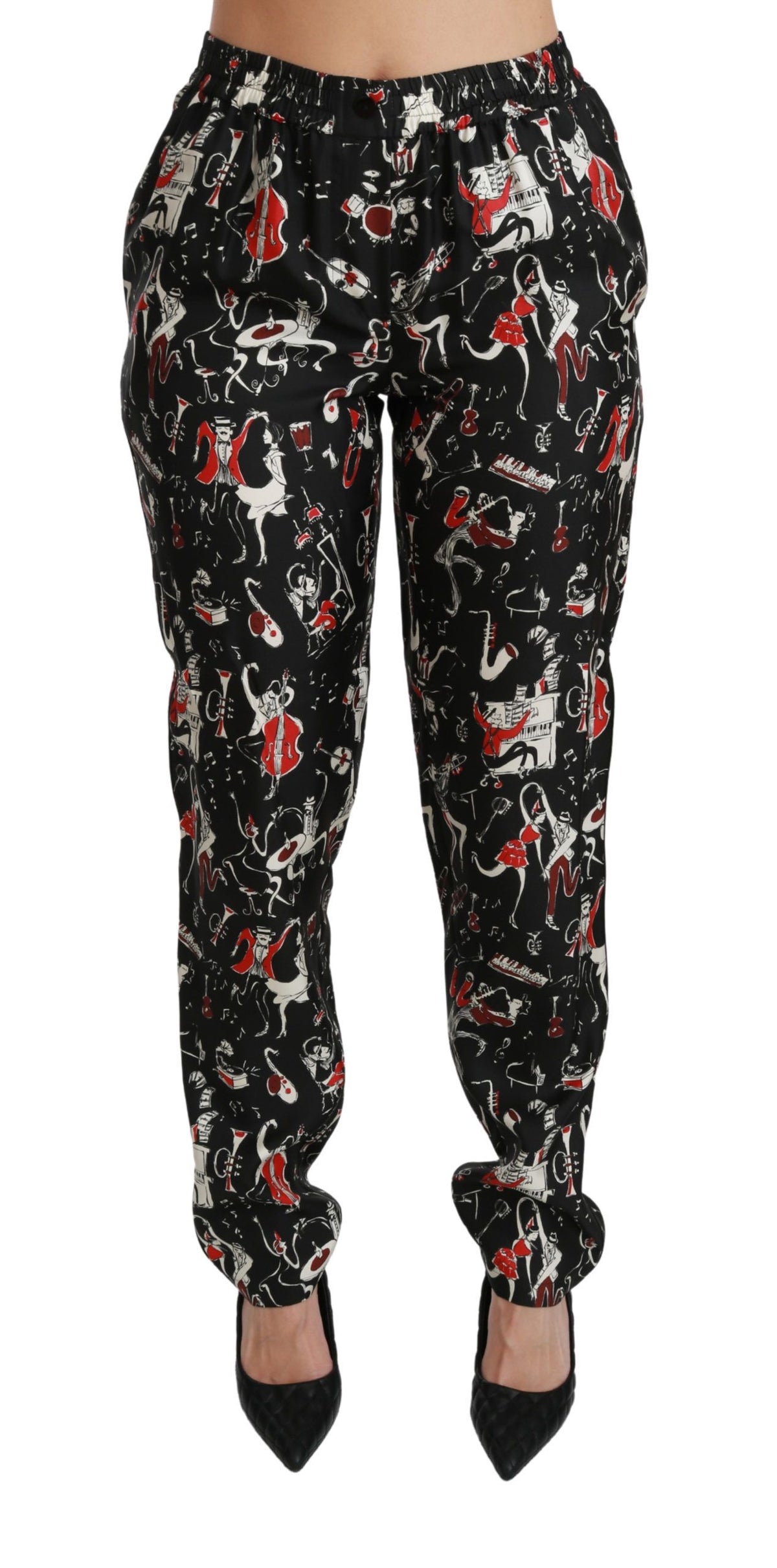 Dolce & Gabbana casual pants for women in black, product view 1