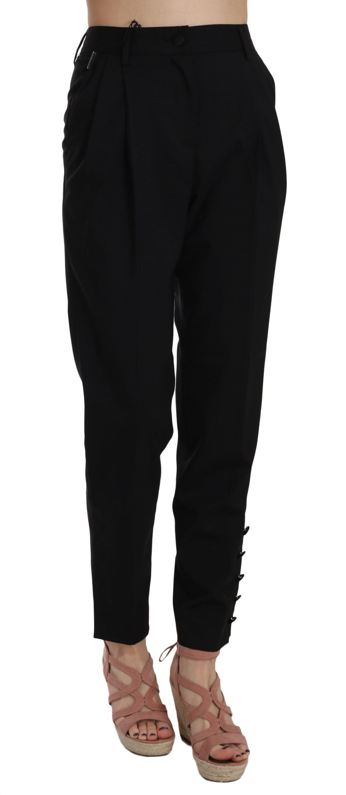 Dolce & Gabbana casual pants for women in black, product view 2