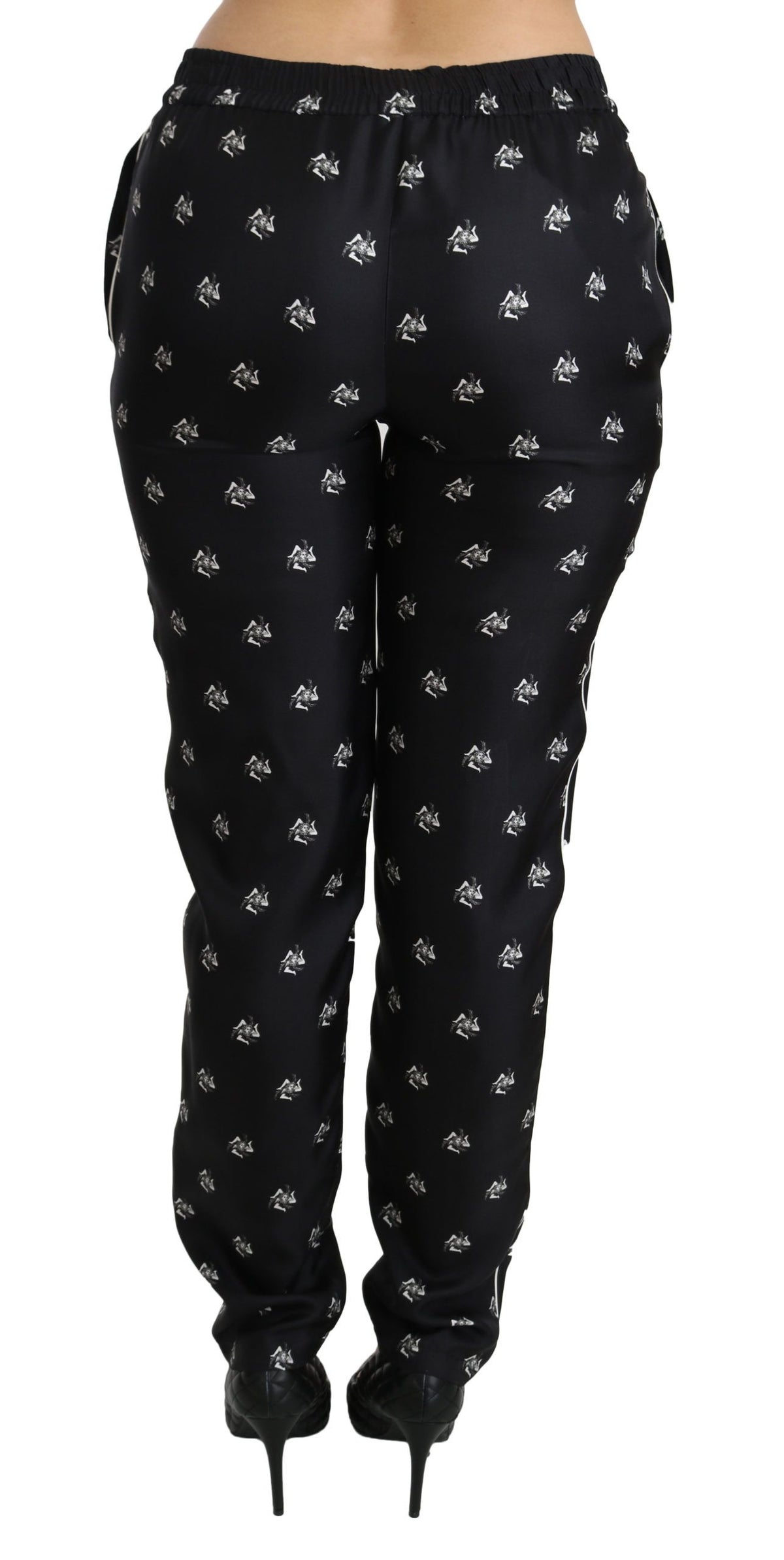 Dolce & Gabbana casual pants for women in black, product view 2