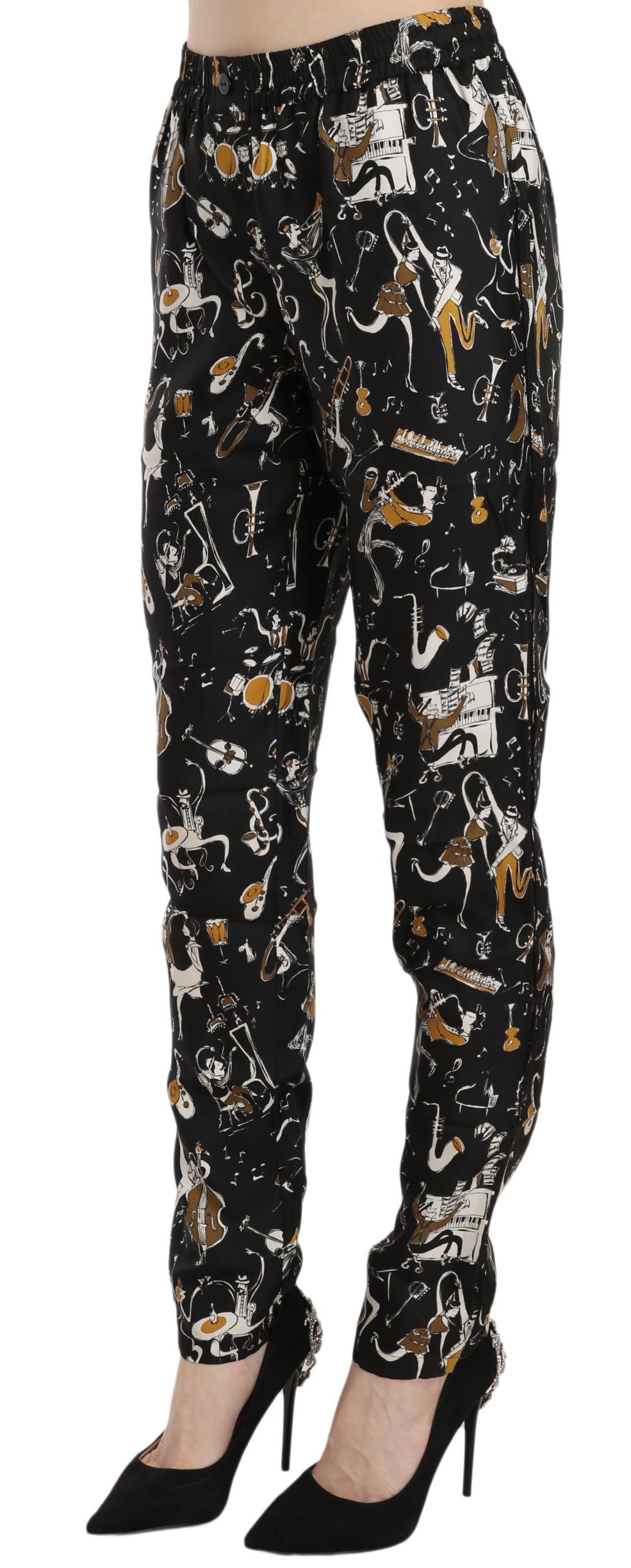 Dolce & Gabbana casual pants for women in black, product view 3