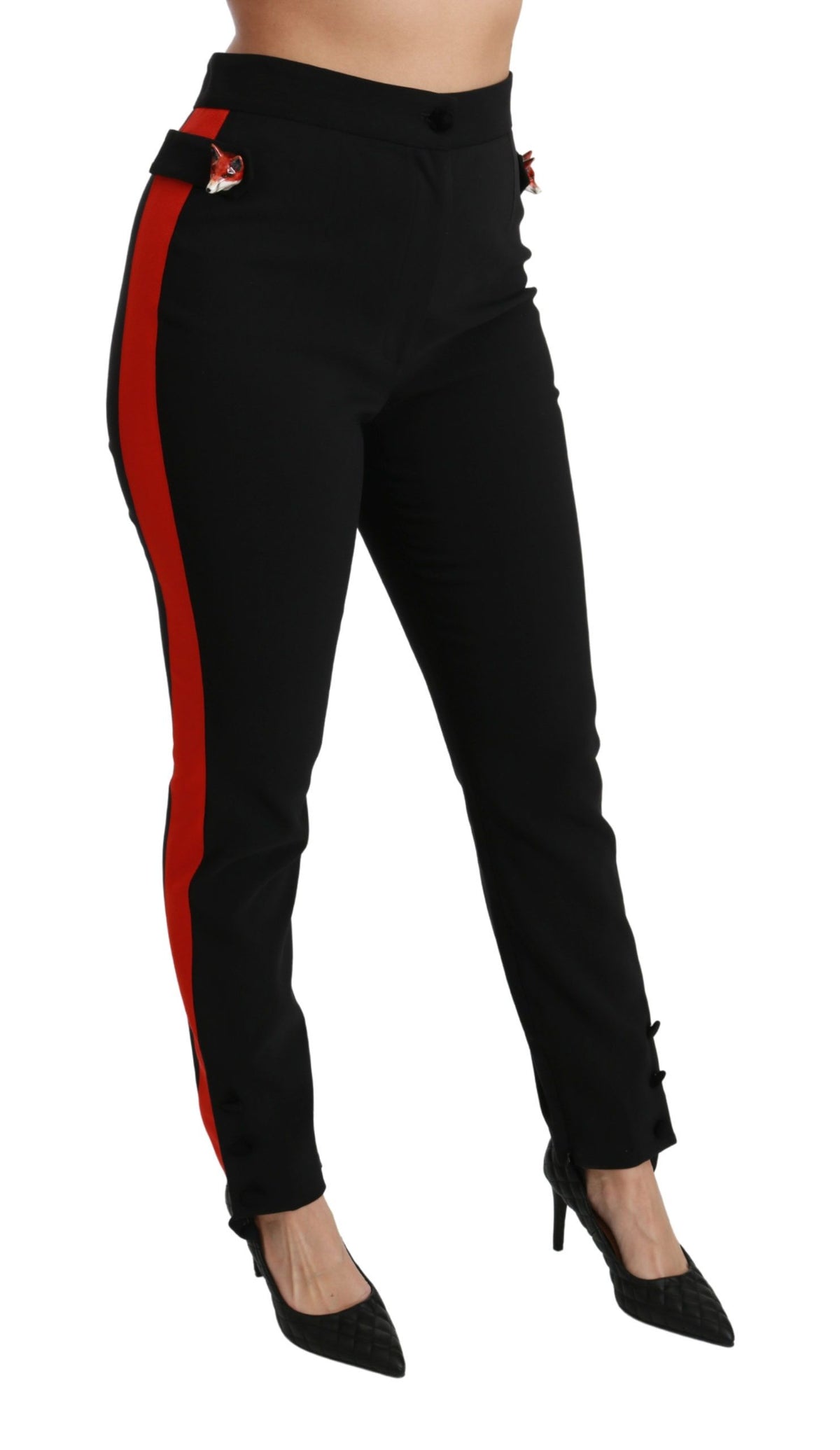 Dolce & Gabbana casual pants for women in black, product view 3