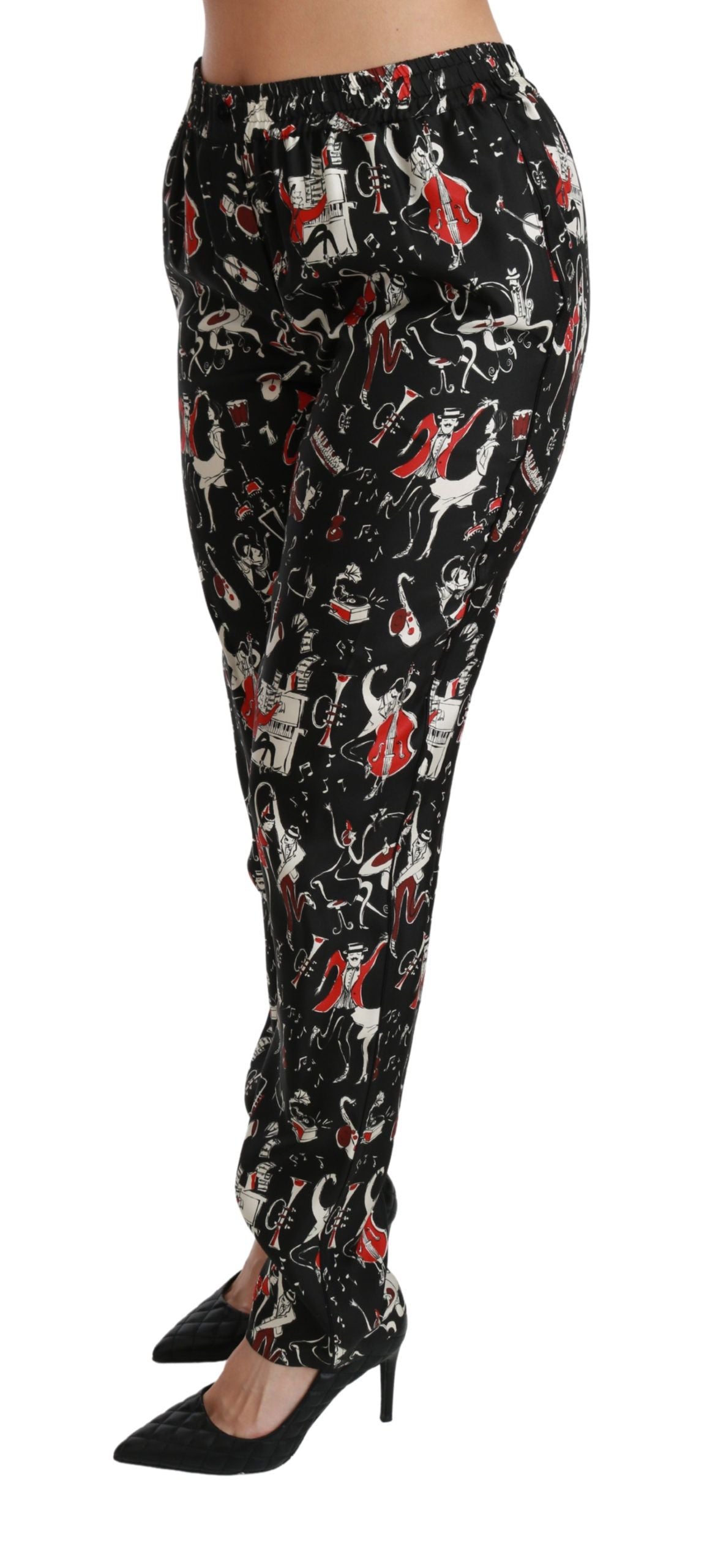 Dolce & Gabbana casual pants for women in black, product view 4