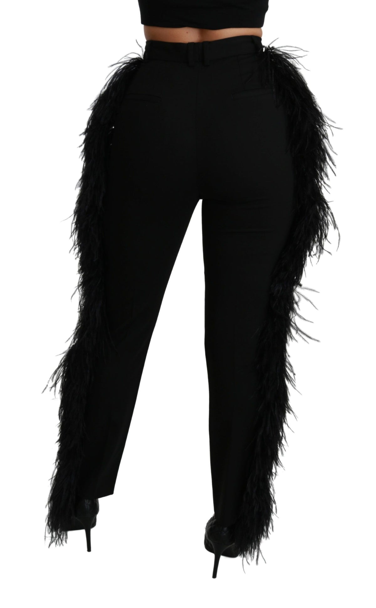 Dolce & Gabbana casual pants for women in black, product view 5