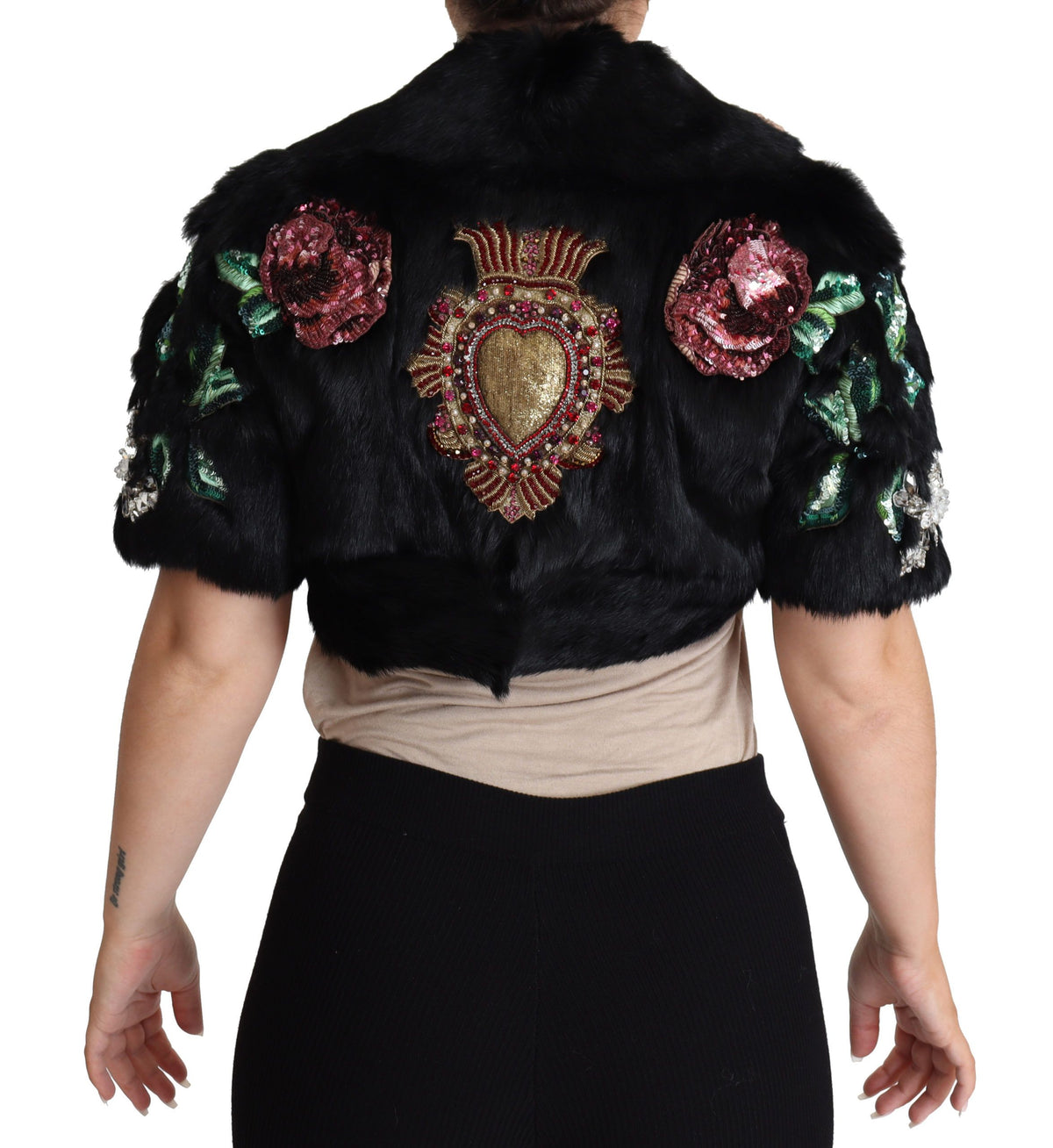 Dolce & Gabbana coats for women in black, product view 2