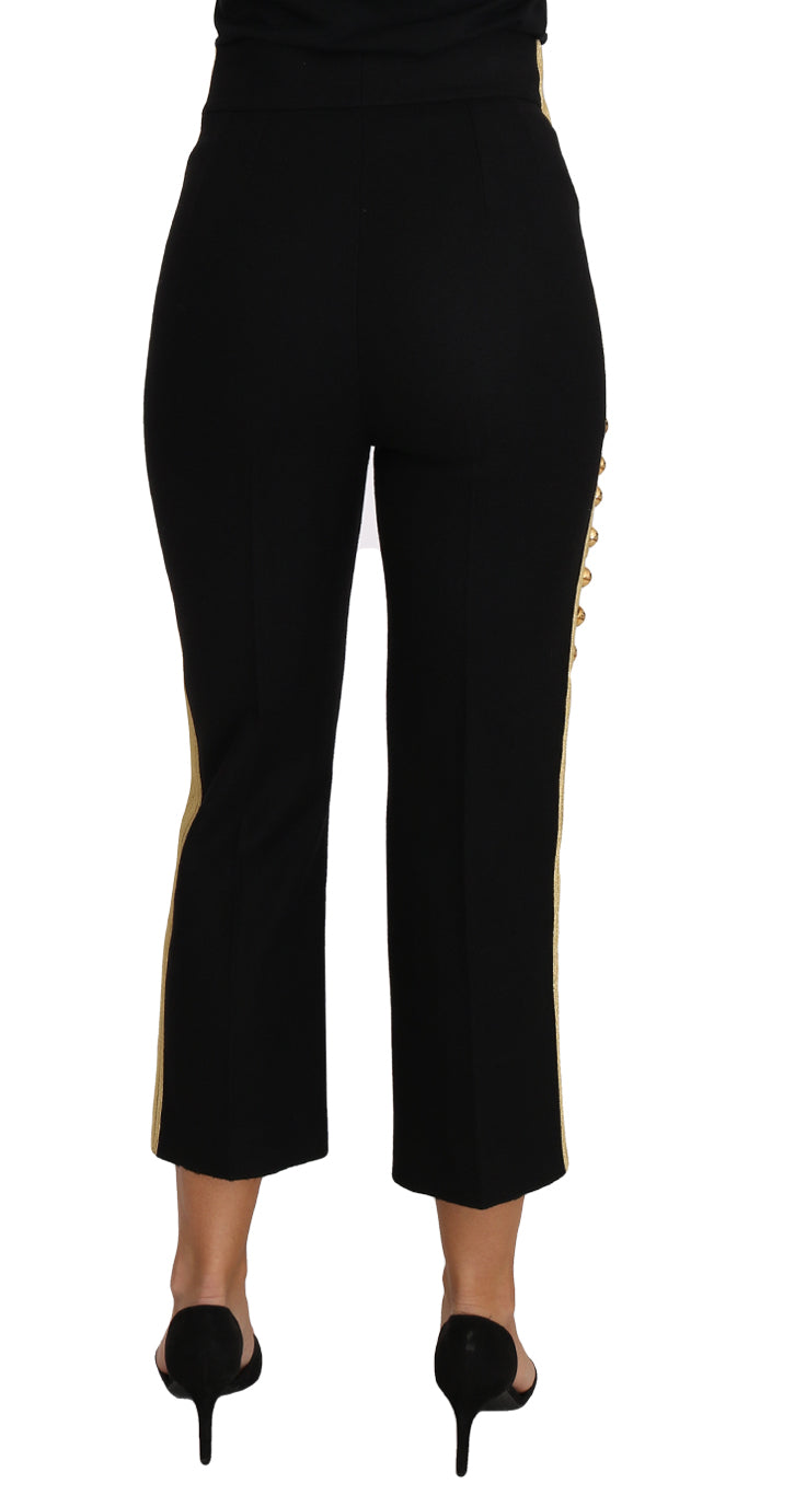 Dolce & Gabbana dress pants for women in black, product view 3