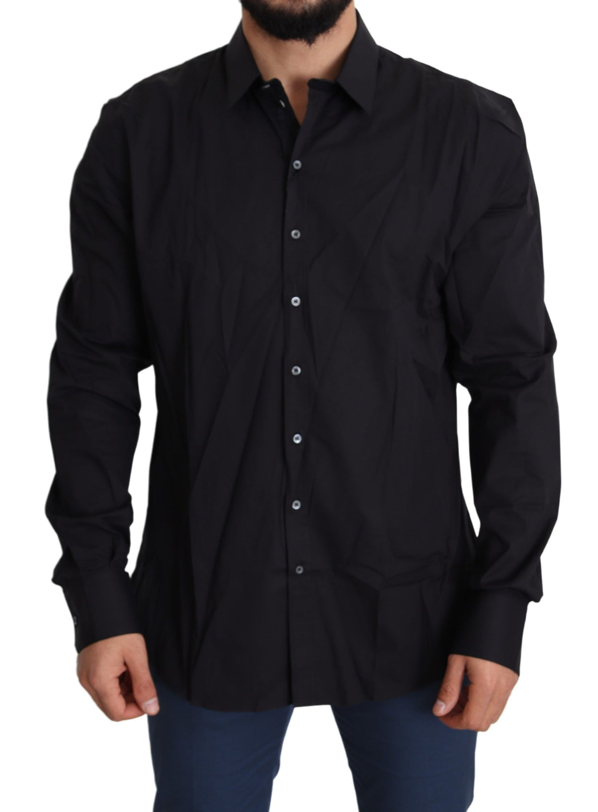 Dolce & Gabbana dress shirts for men in black, product view 1