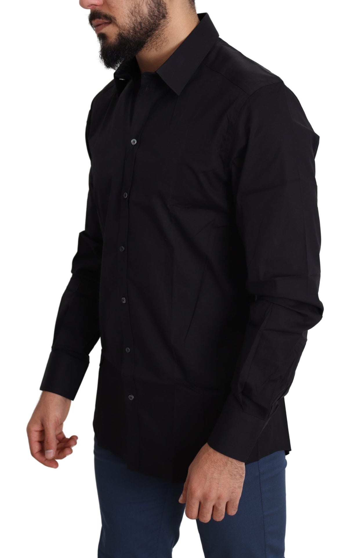 Dolce & Gabbana dress shirts for men in black, product view 2
