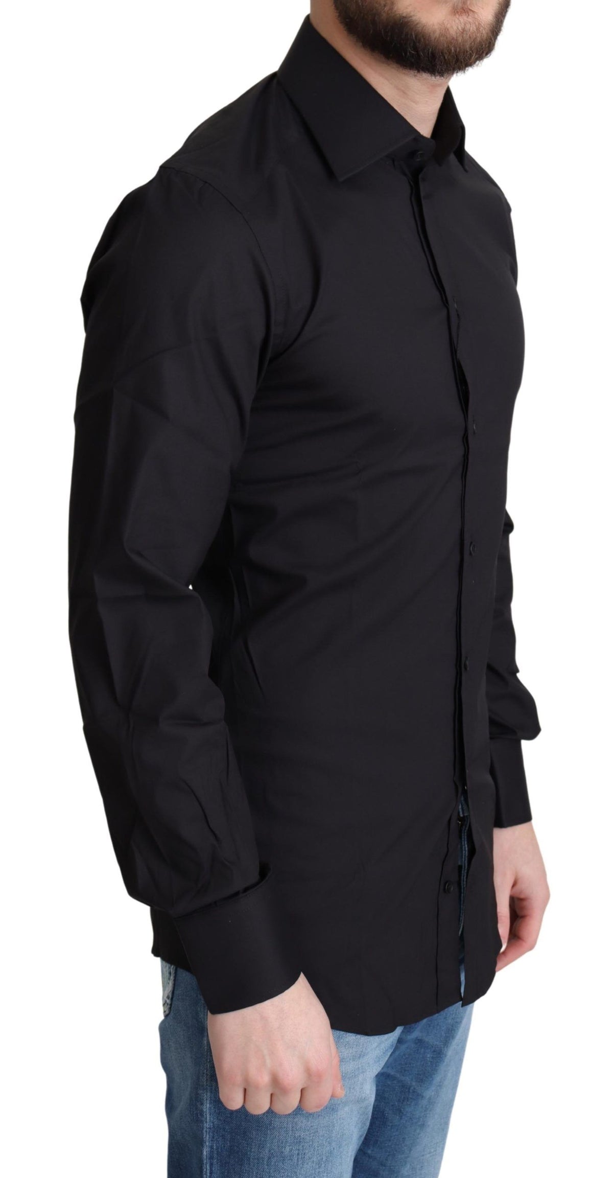 Dolce & Gabbana dress shirts for men in black, product view 2