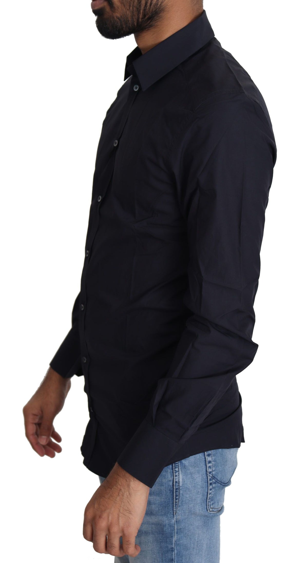 Dolce & Gabbana dress shirts for men in black, product view 4