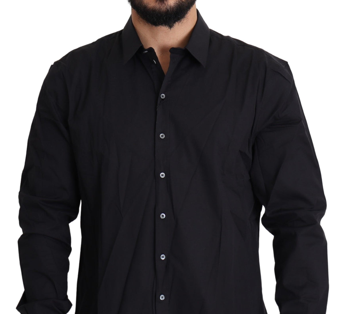 Dolce & Gabbana dress shirts for men in black, product view 5