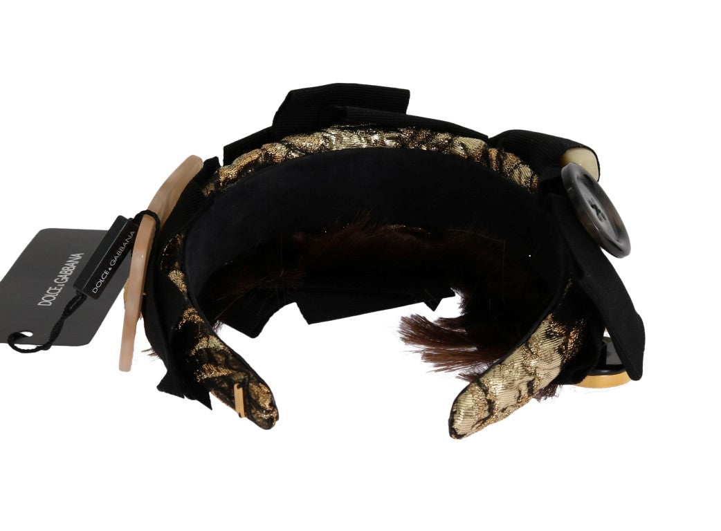 Dolce & Gabbana headbands for women in black, product view 8