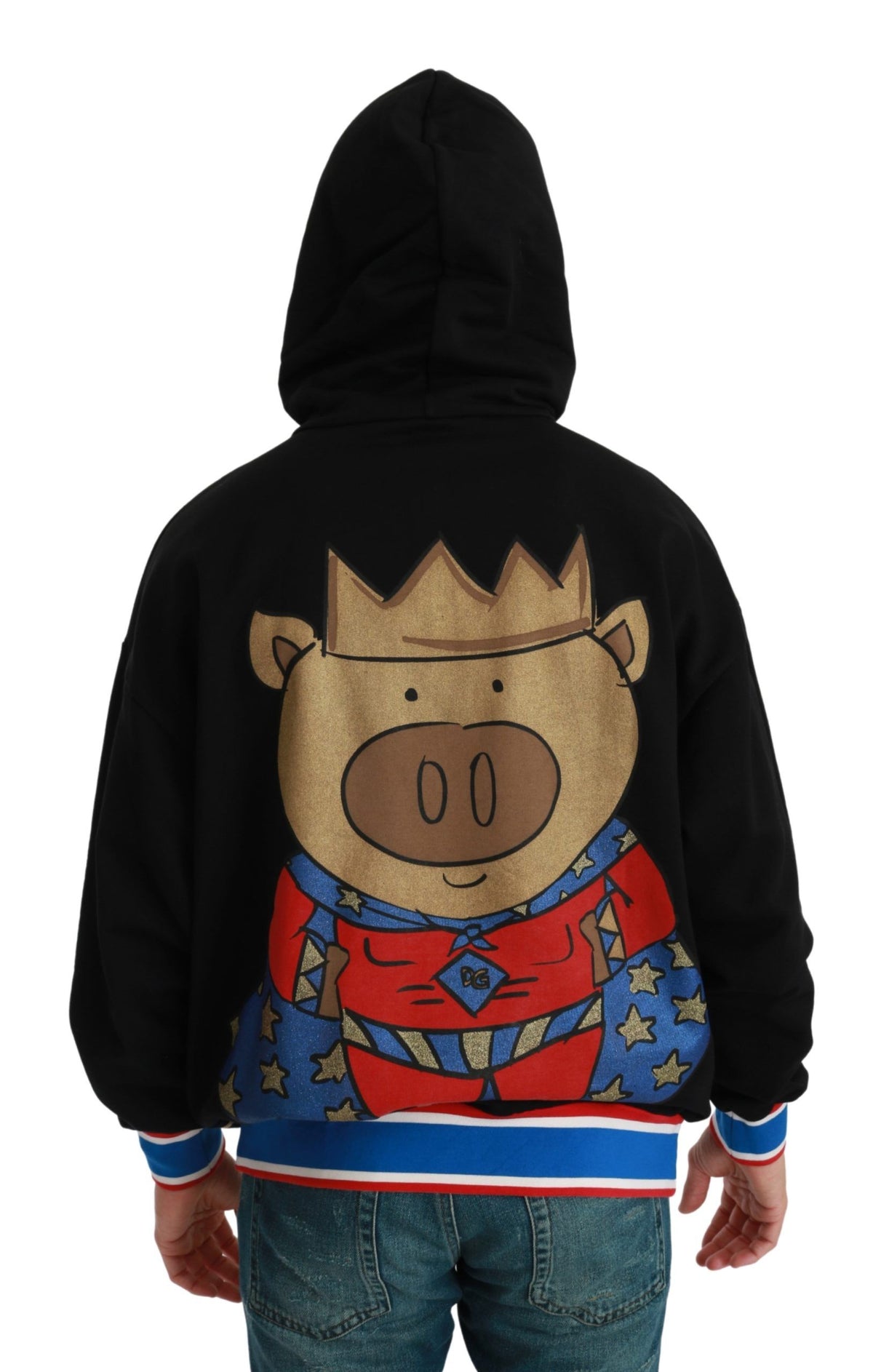Dolce & Gabbana hoodies for men in black, product view 6