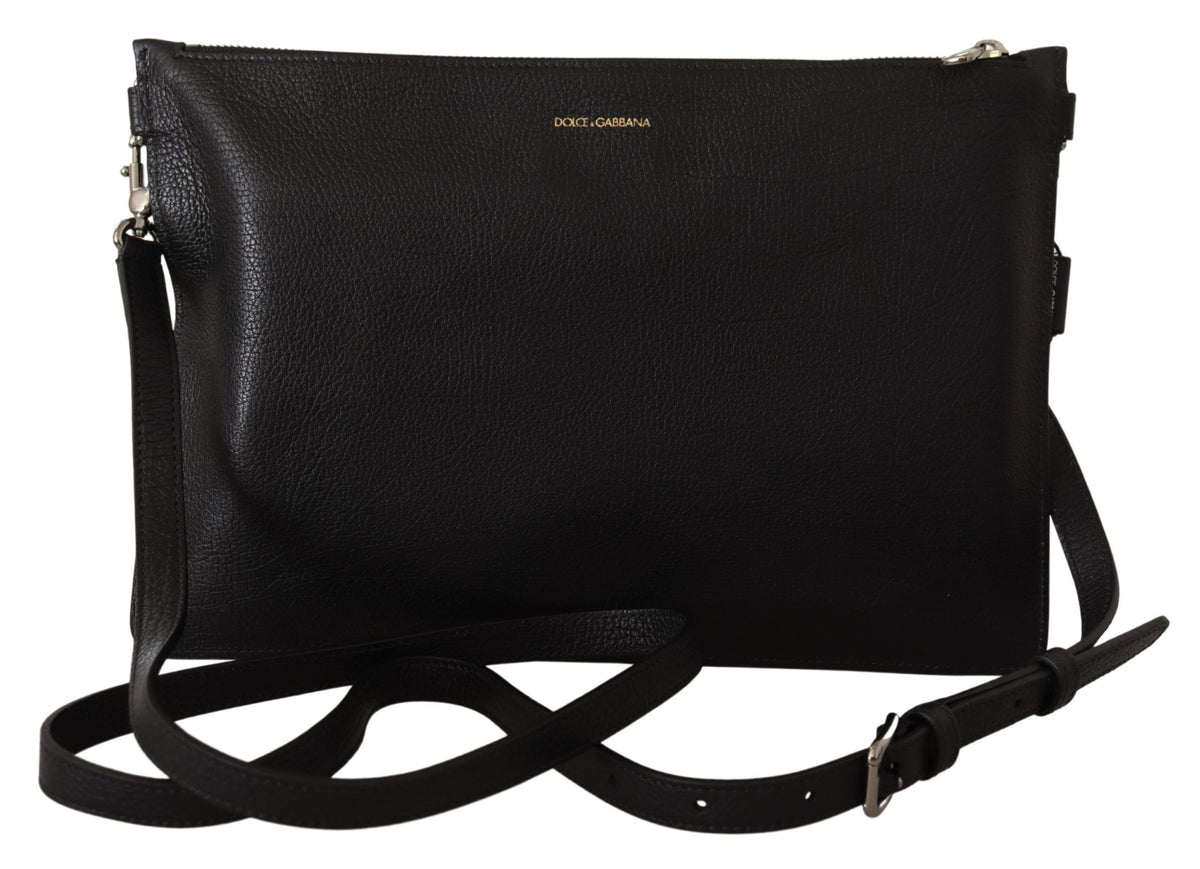 Dolce & Gabbana leather bags for men in black, product view 3