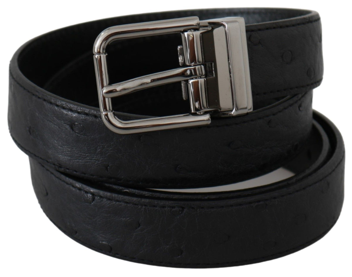 Dolce & Gabbana regular belts for men in black, product view 2