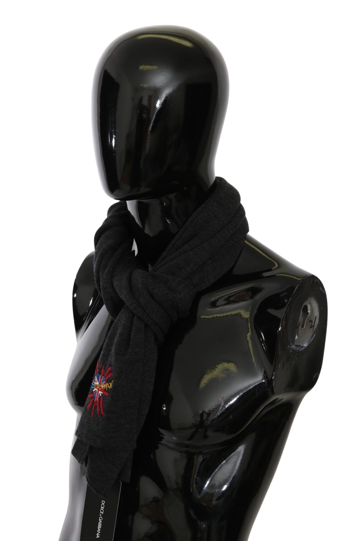 Dolce & Gabbana scarves for unisex in black, product view 2