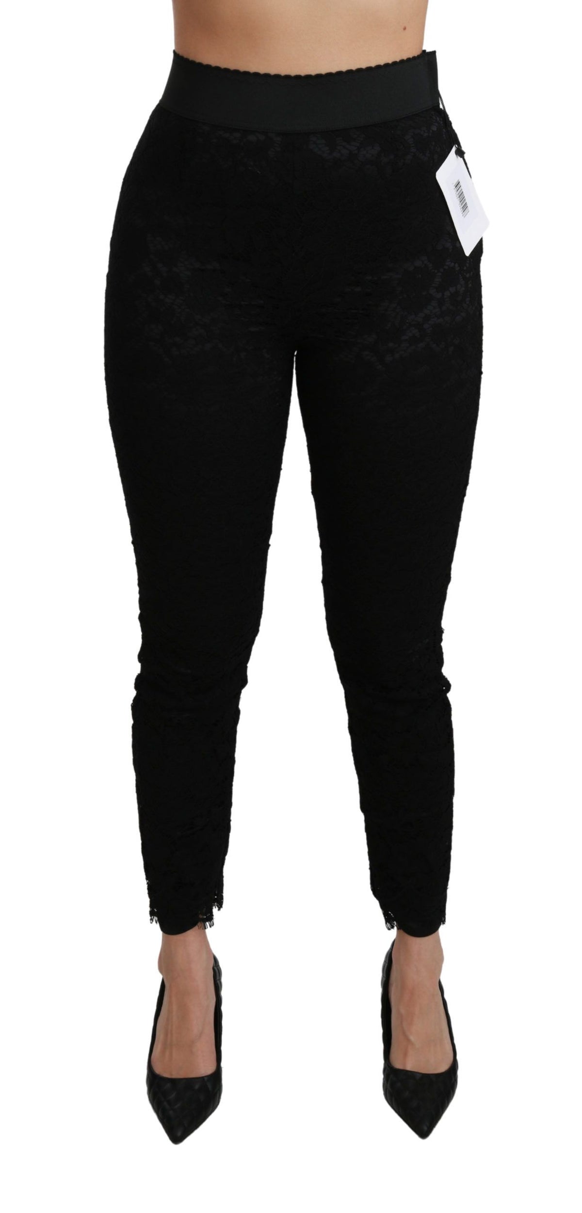 Dolce & Gabbana skinny pants for women in black, product view 1