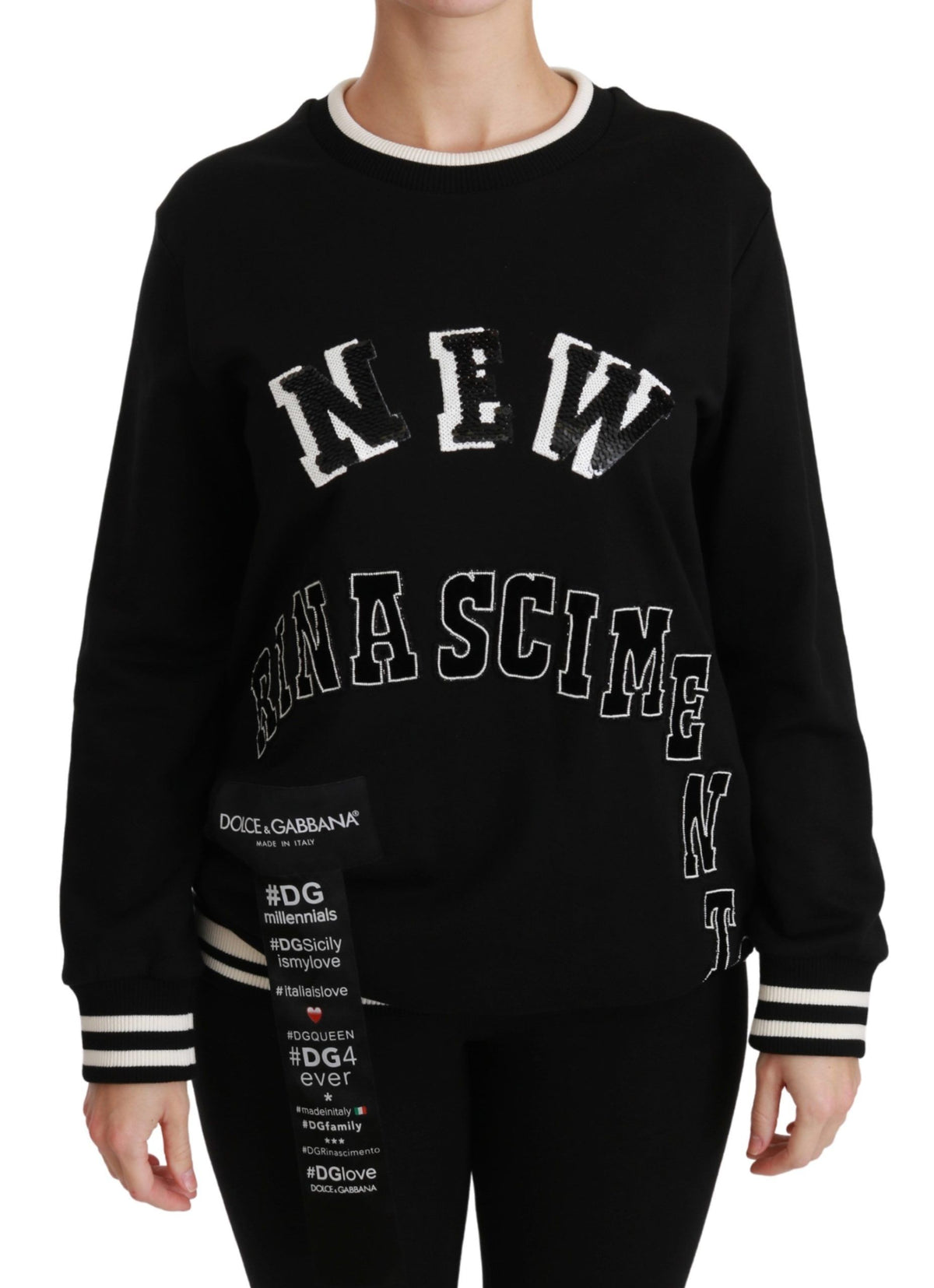 Dolce & Gabbana sweatshirts for women in black, product view 1