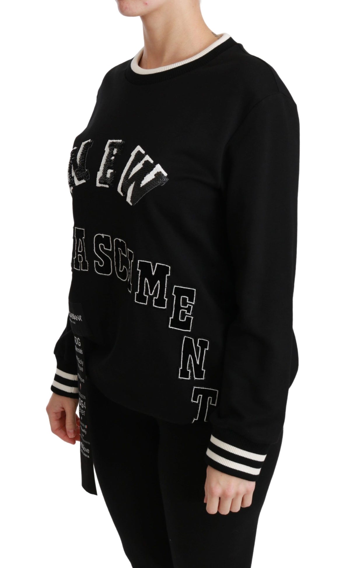 Dolce & Gabbana sweatshirts for women in black, product view 3