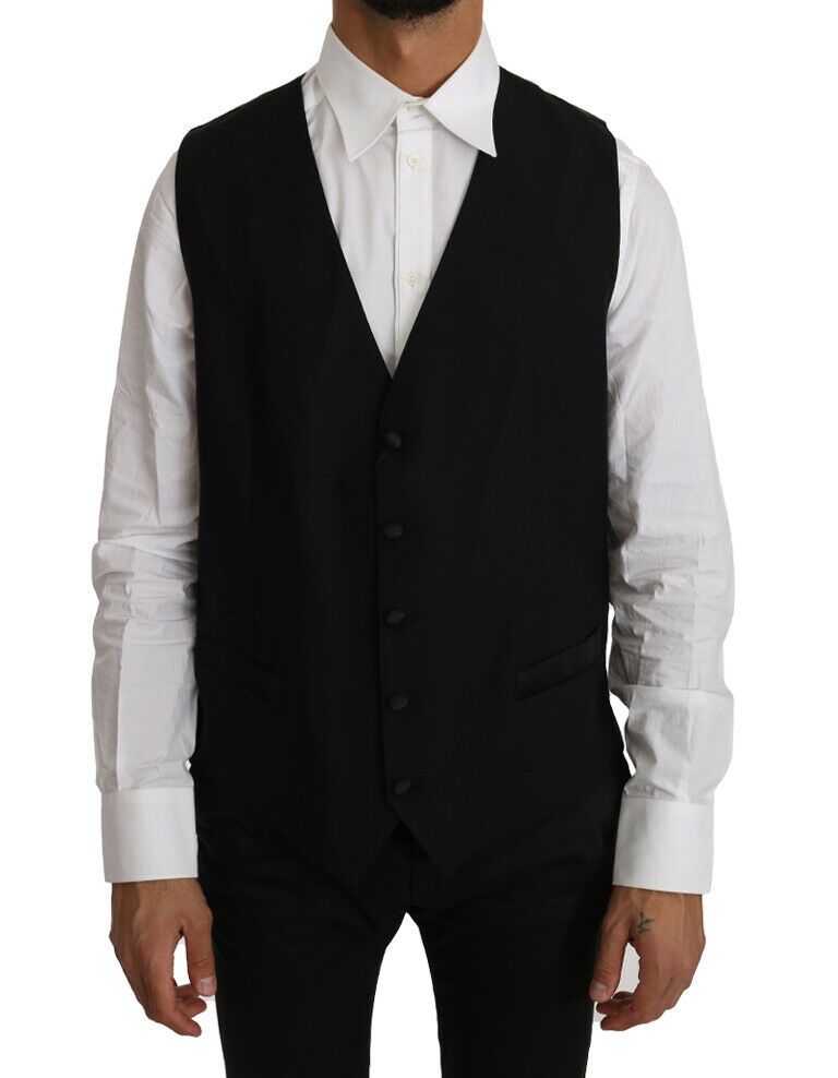 Dolce & Gabbana waistcoats for men in black, product view 1