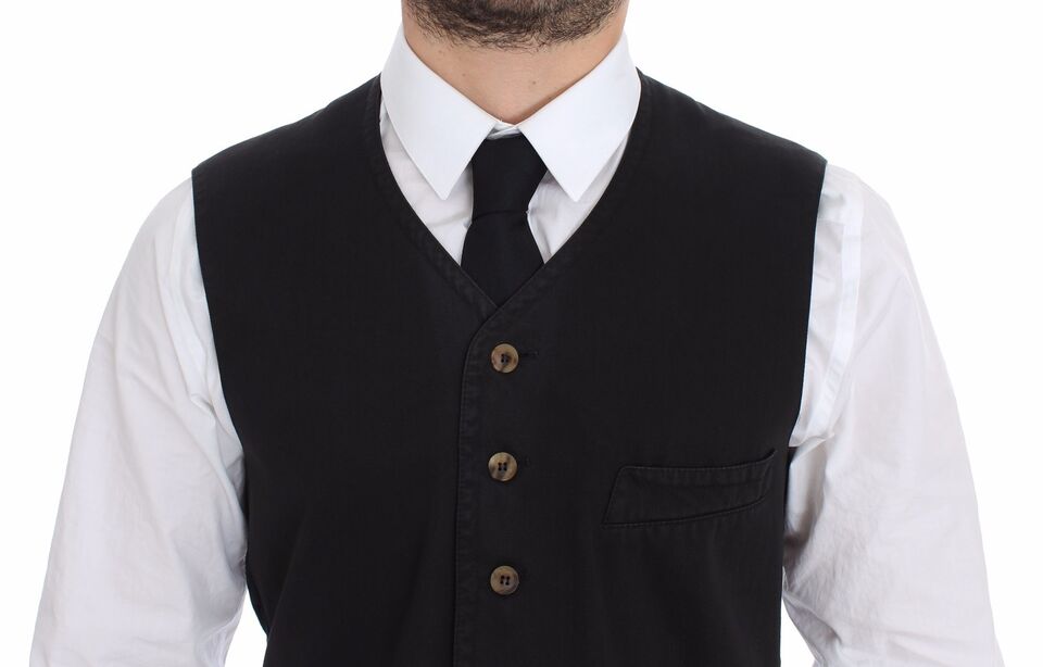 Dolce & Gabbana waistcoats for men in black, product view 2