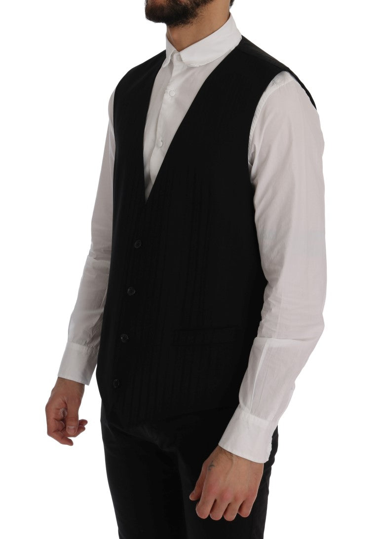 Dolce & Gabbana waistcoats for men in black, product view 2