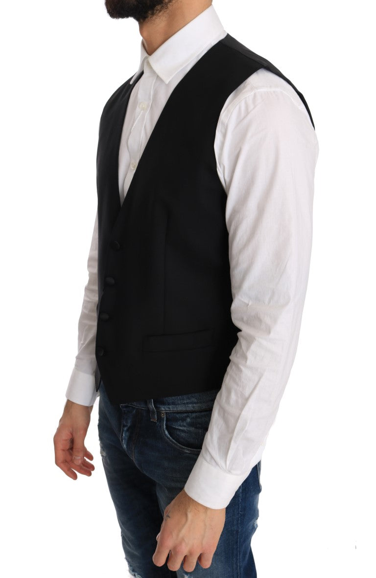 Dolce & Gabbana waistcoats for men in black, product view 2