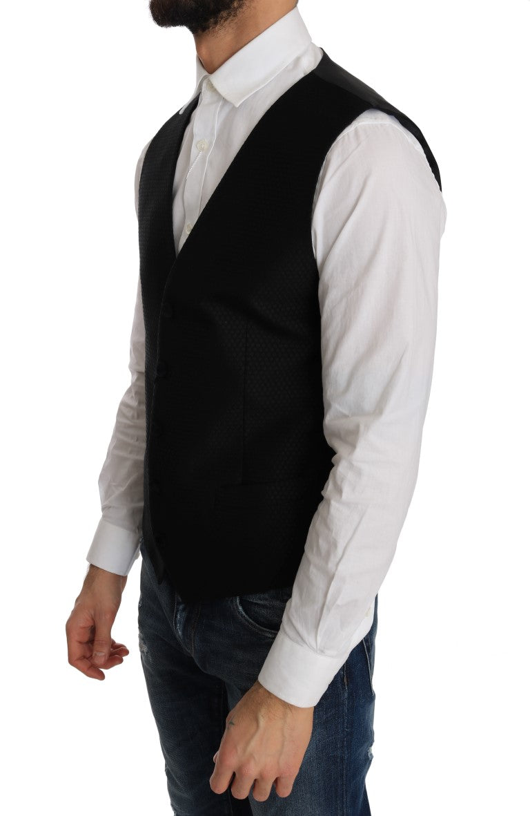 Dolce & Gabbana waistcoats for men in black, product view 2