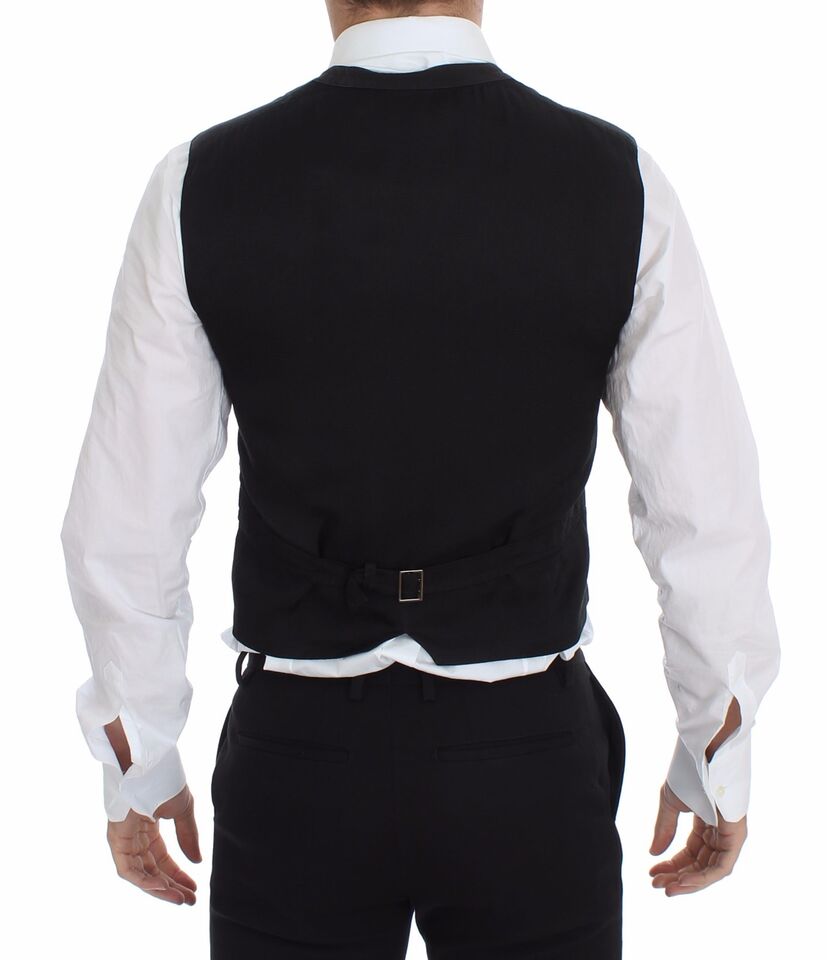 Dolce & Gabbana waistcoats for men in black, product view 3