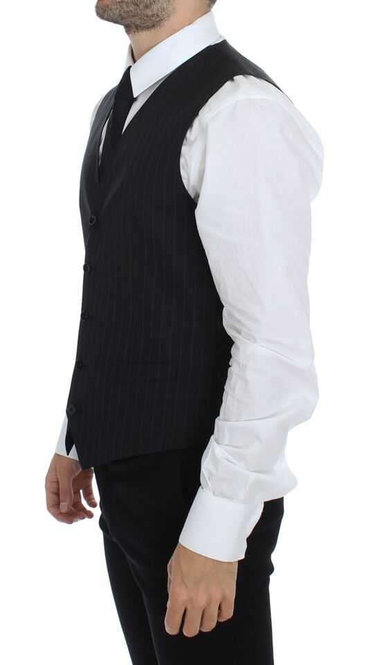 Dolce & Gabbana waistcoats for men in black, product view 4