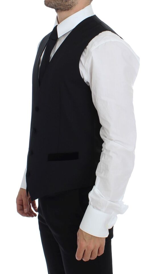 Dolce & Gabbana waistcoats for men in black, product view 4