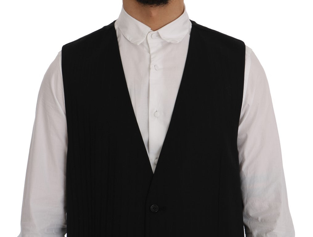 Dolce & Gabbana waistcoats for men in black, product view 4