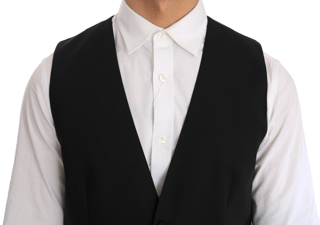 Dolce & Gabbana waistcoats for men in black, product view 4