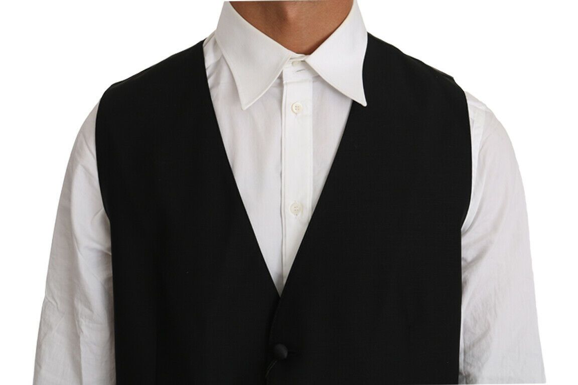 Dolce & Gabbana waistcoats for men in black, product view 4