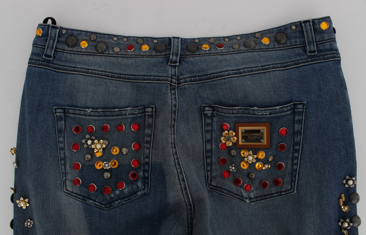 Dolce & Gabbana boyfriend jeans for women in blue, product view 7