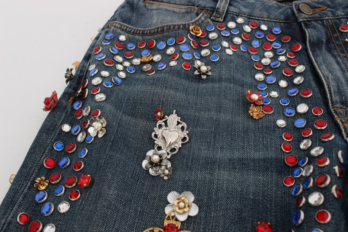 Dolce & Gabbana boyfriend jeans for women in blue, product view 8