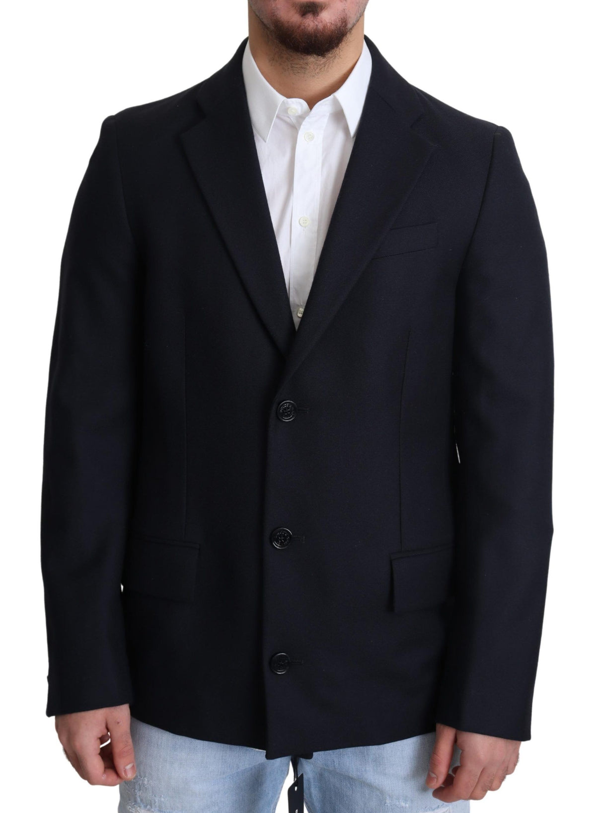 Dolce & Gabbana coats for men in blue, product view 1