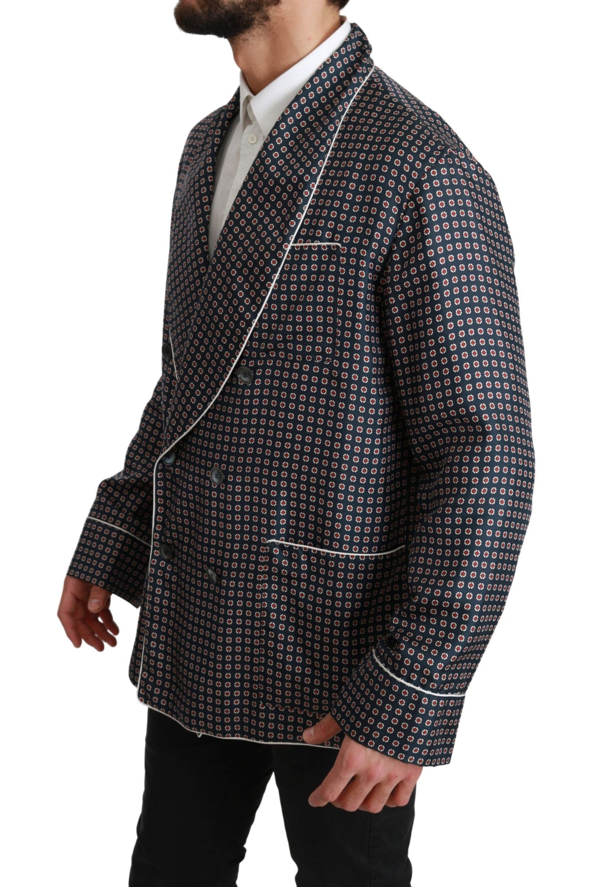 Dolce & Gabbana coats for men in blue, product view 2