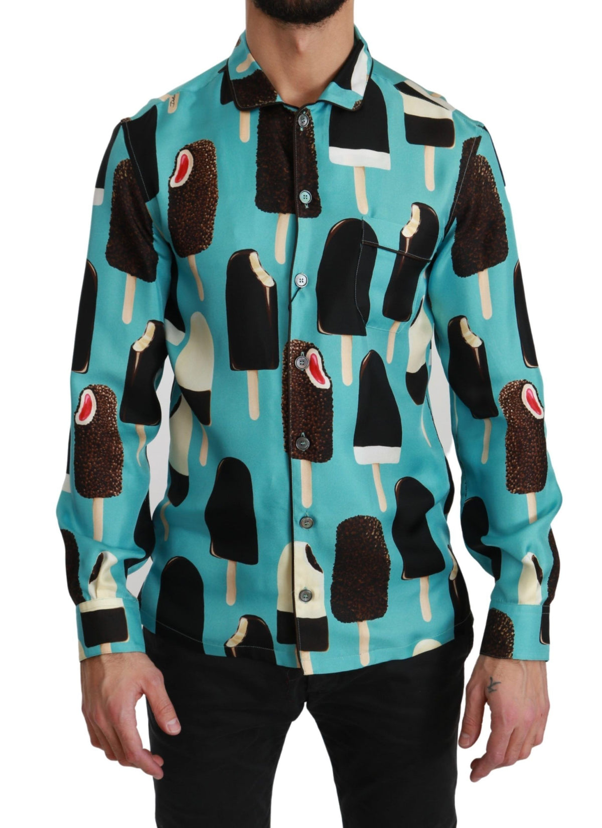 Dolce & Gabbana pattern for men in blue, product view 1