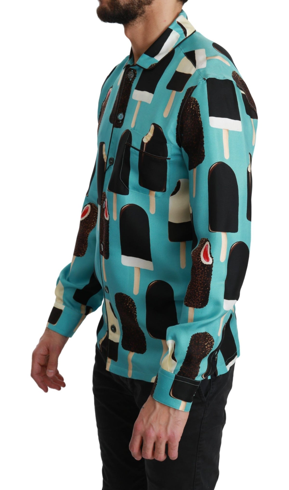 Dolce & Gabbana pattern for men in blue, product view 4