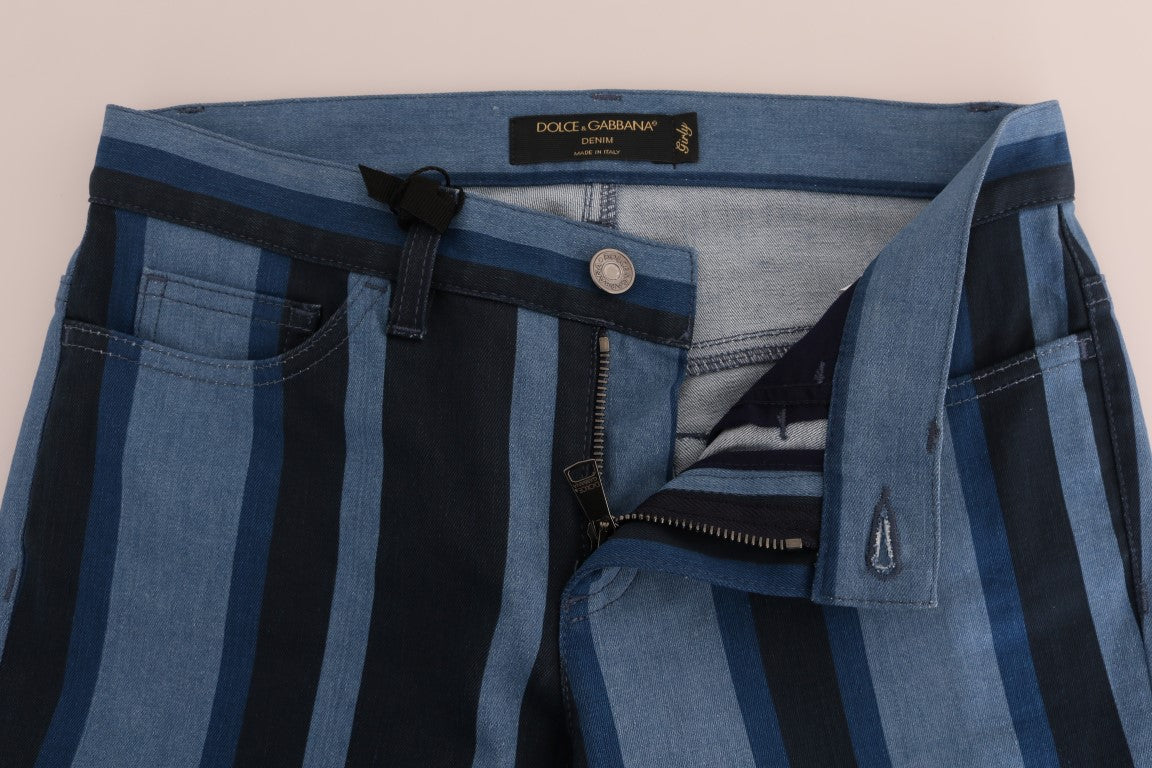 Dolce & Gabbana slim fit jeans for women in blue, product view 4