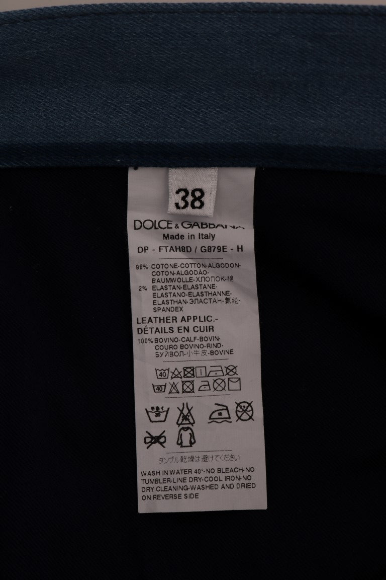 Dolce & Gabbana slim fit jeans for women in blue, product view 7