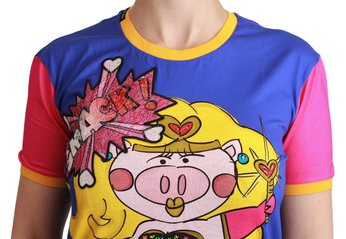 Dolce & Gabbana t-shirts for women in blue, product view 5