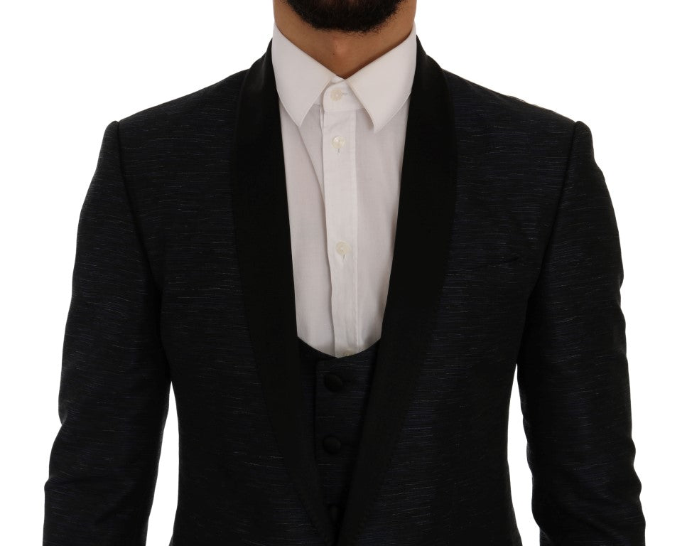 Dolce & Gabbana two-piece suits for men in blue, product view 3