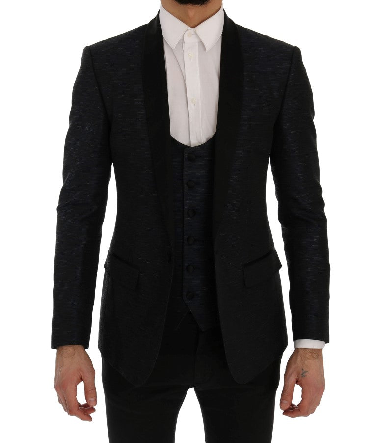 Dolce & Gabbana two-piece suits for men in blue, product view 4