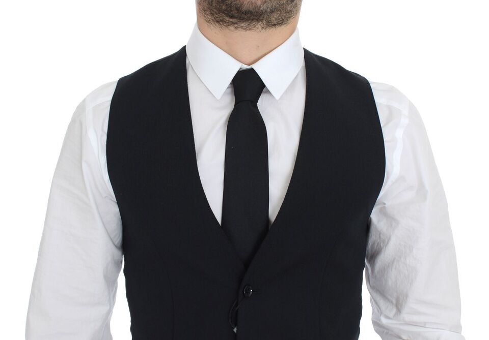 Dolce & Gabbana waistcoats for men in blue, product view 3