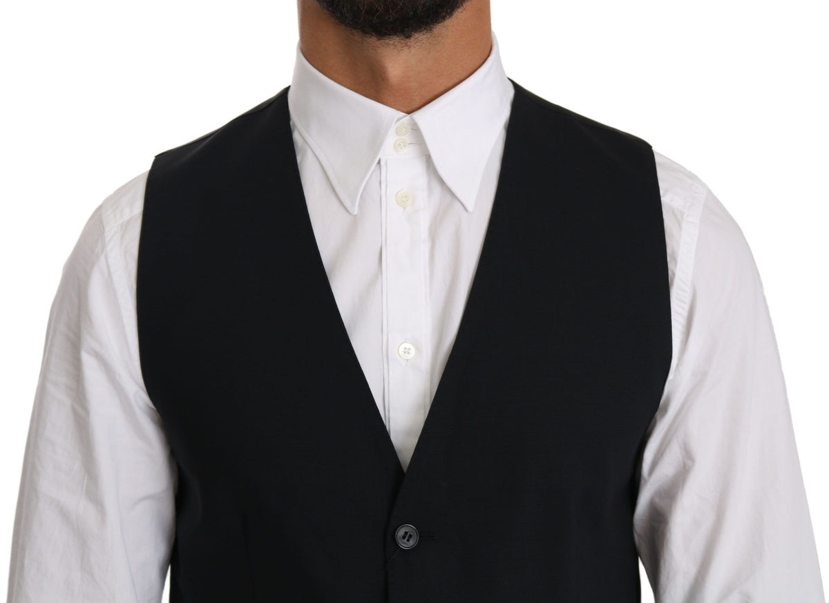 Dolce & Gabbana waistcoats for men in blue, product view 3