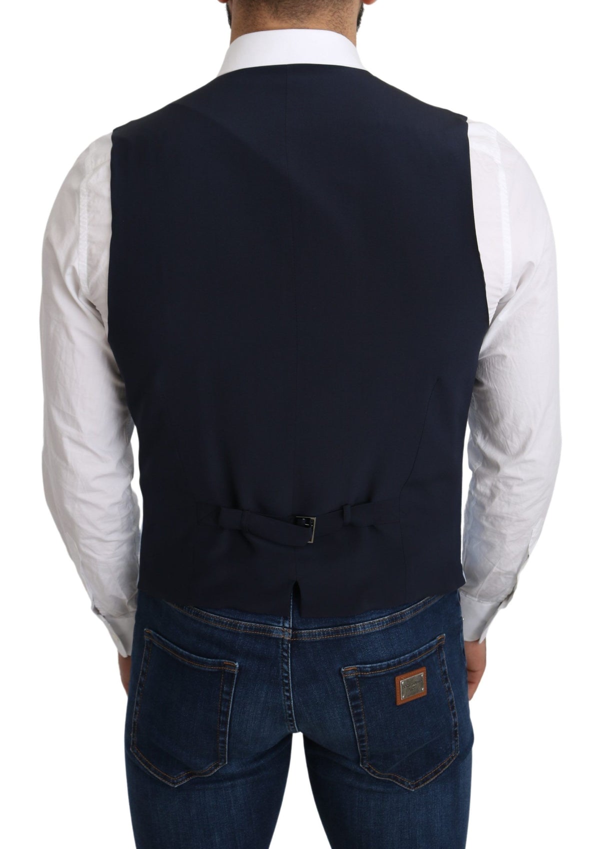 Dolce & Gabbana waistcoats for men in blue, product view 3